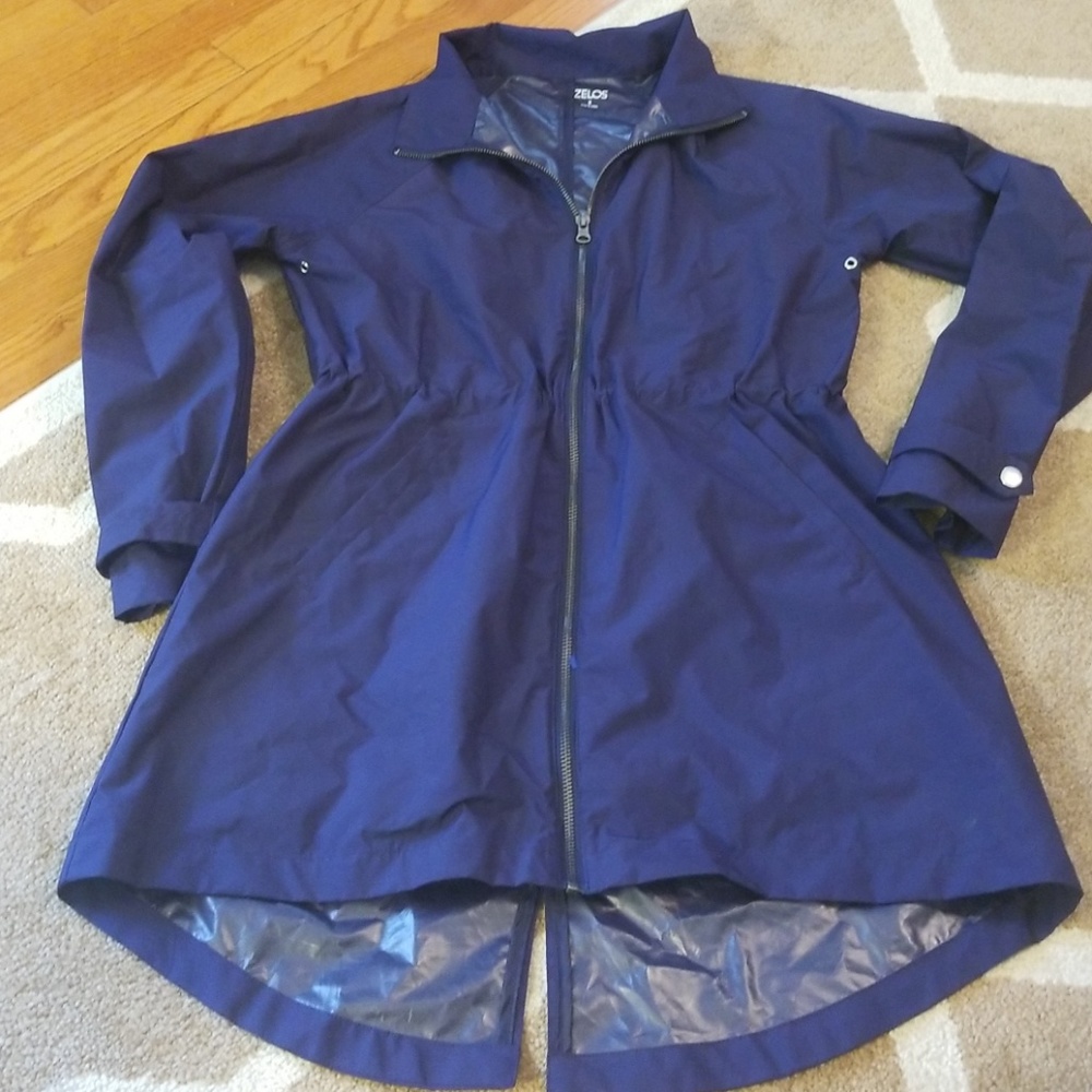 Ladies Navy Blue Zelos Raincoat Size Small